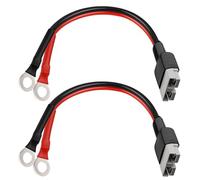 MOOKEERF 2 cavi terminali Anderson da 50 Amp a O Ring, 3 m, cavo di collegamento/scollegamento rapido per batteria da 10 AWG, per batterie al litio per camper, barche e sistemi di alimentazione di