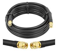 MOOKEERF Cavo coassiale SMA maschio a SMA maschio, 50 ohm, cavo coassiale KMR240, cavo di prolunga per antenna a bassa perdita con connettore SMA per apparecchiature di rete 3G/4G/5G/LTE, GPS, radio