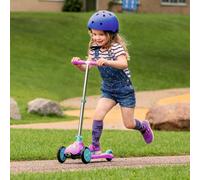 Mookie Bambini Scootiebug 3-Wheel Pieghevole Scooter, Età 2 A 5, Viola/Blu