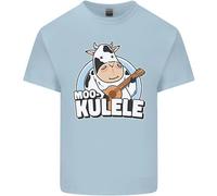 Mookulele Divertente Mucca Che Suona La Chitarra Ukulele Maglietta Per Bambini