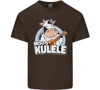 Mookulele Divertente Mucca Che Suona La Chitarra Ukulele Maglietta Per Bambini