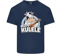Mookulele Divertente Mucca Che Suona La Chitarra Ukulele Maglietta Per Bambini