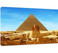 MOOL Grande Piramide, Egitto Tela Artistica da Parete con Stampa, Grande, Multicolore, 32 x 22 cm