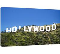 MOOL Hollywood Tela Artistica da Parete con Stampa, Misura Grande, Colore: Blu, 81 x 56 cm