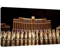 MOOL Las Vegas Bellagio Tela Artistica da Parete con Stampa, Grande, Multicolore, 32 x 22 cm