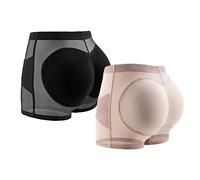 Moollyfox 2 pezzi Culotte Gainante Femme Ventre Plat Invisible Culotte, Culotte Push Up Dentelle Remonte Fesses Ventre Plat,Elasticité Ventre Plat Shaping Pants Hanche Enhancer Body Sculptant,