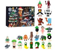 Moollyfox Calendario dell'Avvento 2025 Italian Brain, 24 giorni in PVC, scatole a sorpresa con cappuccino Assassino & Ballerina Capucina, decorazione natalizia per uomini e donne A