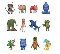 Moollyfox Set di figure italiane Brainrot - Figure da scrivania con Tung Tung Tung Sahur, Tralalero Tralala, Bombardino Crocodilo - Divertenti figure da collezione 3D per ufficio, regali e regali