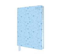 Moomin and Flowers 2027 Artisan Art Vegan Leather Diary Planner - Page to View with Notes