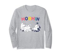 Moomin Family Rainbow Testo Maglia a Manica