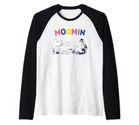Moomin Family Rainbow Testo Maglia con Maniche Raglan