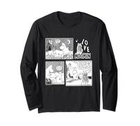 Moomin Love Comic Moomintroll Salva Snorkmaiden Maglia a Manica