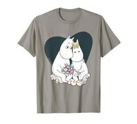 Moomin Love Moomintroll e Snorkmaiden Insieme Heart Maglietta