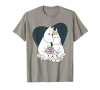Moomin Love Moomintroll e Snorkmaiden Insieme Heart Maglietta