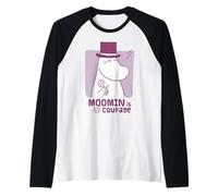 Moomin Moominpappa Moomin è Il Coraggio Maglia con Maniche Raglan