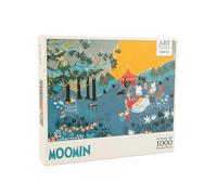 Barbo Toys - Puzzle Mumins Blue Art - Mumin Puzzle 1000 pezzi - Puzzle per adulti con illustrazioni della Valle Moomin - Immagini colorate del Troll Mumin 70 cm x 50 cm