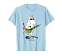 Moomin Snorkmaiden Andare alla Spiaggia Maglietta, Uomo, Celeste, 3XL