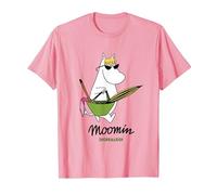 Moomin Snorkmaiden Andare alla Spiaggia Maglietta, Uomo, Rosa, S