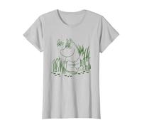 Moomin Snorkmaiden in Giardino Maglietta, Donna, Argento, 3XL