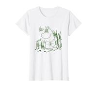 Moomin Snorkmaiden in Giardino Maglietta, Donna, Bianco, 3XL