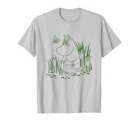 Moomin Snorkmaiden in Giardino Maglietta, Uomo, Argento, 3XL