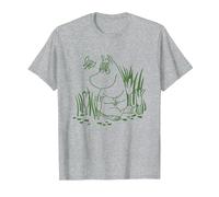 Moomin Snorkmaiden in Giardino Maglietta, Uomo, Grigio Melange, 4XL