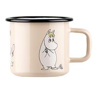 Moomin - Tazza smaltata da snorkeling, stile retrò, colore: Beige 0,37 l