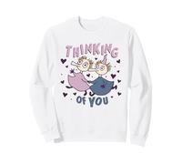 Moomin Thingumy e Bob pensando a Te Amore Cuori Felpa