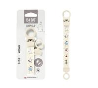 Moomin x BIBS Clip Porta Ciuccio Loop, adatta a tutti i ciucci BIBS, Ivory