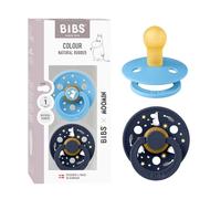 Moomin x BIBS Colour Ciuccio, 0-6 mesi, confezione da 2, Breeze/Deep Space