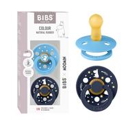Moomin x BIBS Colour Ciuccio, 6-18 mesi, Breeze/Deep Space