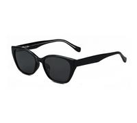 moomoobird Cat Eye Occhiali da sole polarizzati per donne uomini TR90 quadrati retrò occhiali da sole unisex guida, Nero