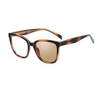 moomoobird Occhiali da sole da donna quadrati fotocromatici con blocco della luce blu, TR90, alla moda, cambia colore, Montatura con motivo