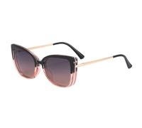 moomoobird Occhiali da sole polarizzati magnetici donne clip su occhiali da sole Cat Eye TR90 montatura occhiali luce blu occhiali filtro lenti, Cornice nera rosa, L