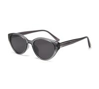 moomoobird Occhiali da sole polarizzati per le donne uomini Cat Eye occhiali da sole moda occhiali TR90 montatura occhiali, grigio., L