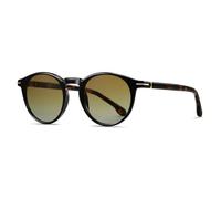 moomoobird Occhiali da sole polarizzati Retro TR90 rotondo sole per uomini donne UV400 sfumature estive, Cornice nera leopardata