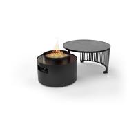 Moon 2 in 1 Tavolino da caffè con focolare esterno Camino da esterno per