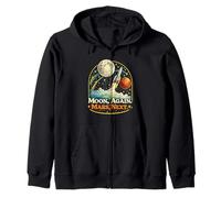 Moon Again Marte Next Retro Space Exploration Felpa con Cappuccio