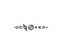 Moon And Planets Temporary Tattoo,Lasts To 15 Days New Technology Magic Waterproof Semi Permanent Sticker.(04)