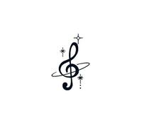 Moon And Planets Temporary Tattoo,Lasts To 15 Days New Technology Magic Waterproof Semi Permanent Sticker.(03)