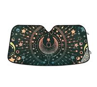 Moon and Star Magical Parasole per parabrezza anteriore pieghevole, per auto, camion, SUV, blocchi raggi UV, riflettente, 140 x 70 cm