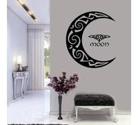 Moon Art Adesivo da parete islamico musulmano arabo decorazione per la casa per soggiorno camera da letto moschea porta finestra adesivi in vinile carta da parati 74 x 82 cm