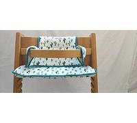 moon-bebe Cuscino riduttore per sedile compatibile con Stokke Tripp Trapp (bianco)