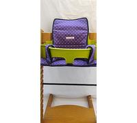 moon-bebe Cuscino riduttore per sedile compatibile con Stokke Tripp Trapp (lilla)