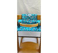 moon-bebe Cuscino riduttore per sedile compatibile con Stokke Tripp Trapp (verde)