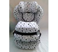 MOON-BEBE CUSTODIA PER CYBEX Silver Seggiolino Auto per Bambini Juno 2-Fix, (BIANCO)