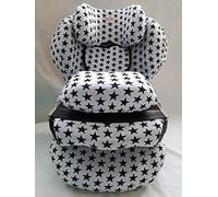 MOON-BEBE CUSTODIA PER CYBEX Silver Seggiolino Auto per Bambini Juno 2-Fix, (BIANCO)