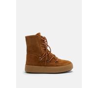 Moon Boot LTrack in Pelle Scamosciata Cognac 38 Marrone
