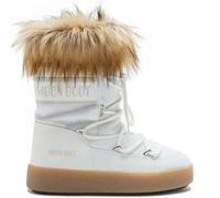 Moon Boot Ltrack Monaco Low WP 24500600 - Stivali invernali da donna con pelliccia sintetica, bianco, 37 EU