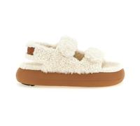 Moon Boot White Calf Leather Bos Taurus Flat Sandals - EU37/US7